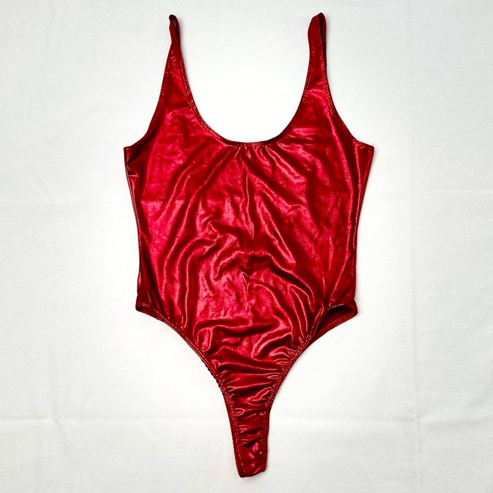 Y2K Red One Piece Swimsuit
